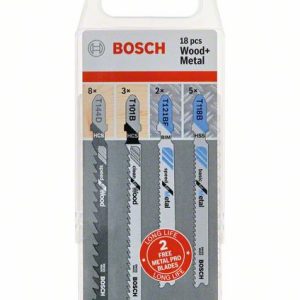 Bosch 18-delni komplet listova ubodne testere sa T držačom za drvo i metal 2607011439