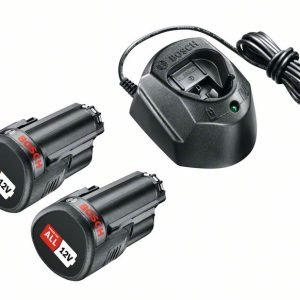 Bosch Sistemski pribor 12 V litijum-jonski Početni set 12 V (2 x 1,5 Ah i GAL 1210 CV) 1600A01L3E