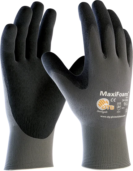 Atg rukavica MaxiFoam sivo-crna 34-900/10