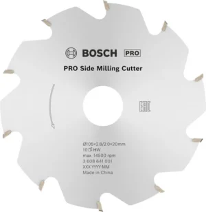 Bosch PRO Side sekač za glodanje, 105×20×2,8 mm, 10 zubaca 3608641001