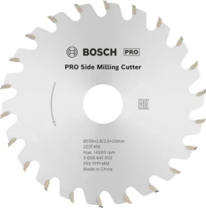 Bosch PRO Side sekač za glodanje 105×20×2,8 mm, 22 zubaca 3608641002