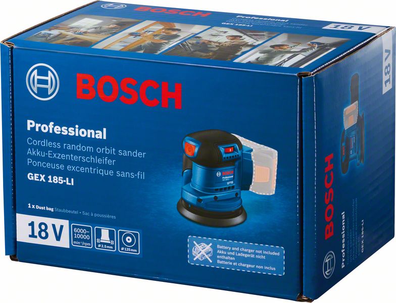 Bosch Ekscentar brusilica GEX 185-LI Professional 06013A5020