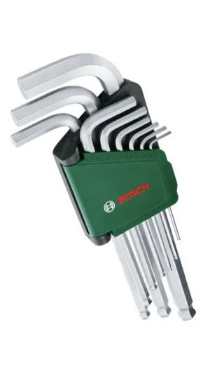 Bosch Ručni alati 9-delni set ključeva sa šestougaonom glavom 1600A02BX9