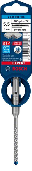 Bosch EXPERT SDS plus-7X burgija za udarne bušilice od 5,5 x 50 x 115 mm 2608900065
