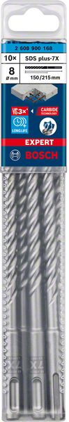 Bosch EXPERT SDS plus-7X burgija za udarne bušilice od 8 x 150 x 215 mm, 10 delova 2608900168
