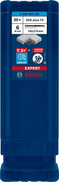 Bosch EXPERT SDS plus-7X burgija za udarne bušilice od 6 x 150 x 215 mm, 30 delova 2608900182