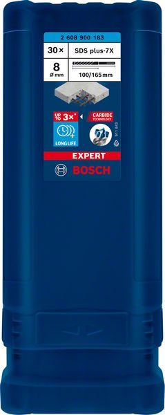Bosch EXPERT SDS plus-7X burgija za udarne bušilice od 8 x 100 x 165 mm, 30 delova 2608900183