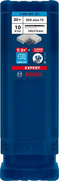 Bosch EXPERT SDS plus-7X burgija za udarne bušilice od 10 x 150 x 215 mm, 30 delova 2608900187