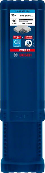 Bosch EXPERT SDS plus-7X burgija za udarne bušilice od 10 x 200 x 265 mm, 30 delova 2608900188