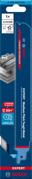 Bosch EXPERT „Medium-Thick Tough Metal“ S 1155 HHM list univerzalne testere, 1 deo 2608900374