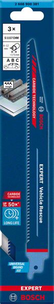 Bosch EXPERT „Vehicle Rescue“ S 1157 CHM list univerzalne testere, 3 dela 2608900381