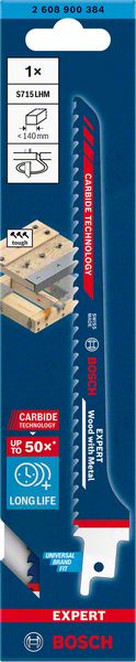 Bosch EXPERT „Wood with Metal“ S 715 LHM list univerzalne testere, 1 deo 2608900384