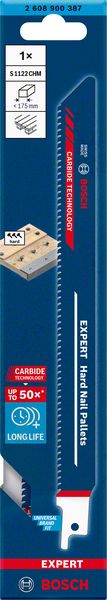 Bosch EXPERT „Hard Nail Pallets“ S 1122 CHM list univerzalne testere, 1 deo 2608900387