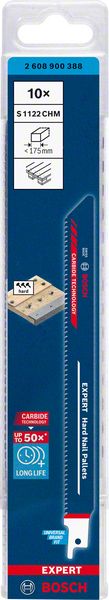Bosch EXPERT „Hard Nail Pallets“ S 1122 CHM list univerzalne testere, 10 delova 2608900388