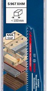 Bosch EXPERT „Wood with Metal Demolition“ S 967 XHM list univerzalne testere, 10 delova 2608900397