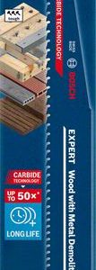 Bosch EXPERT „Wood with Metal Demolition“ S 1167 XHM list univerzalne testere, 1 deo 2608900398