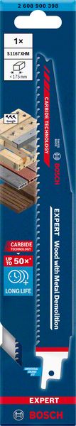 Bosch EXPERT „Wood with Metal Demolition“ S 1167 XHM list univerzalne testere, 1 deo 2608900398