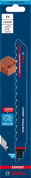 Bosch EXPERT „Hollow Brick“ S 1543 HM list univerzalne testere, 1 deo 2608900414