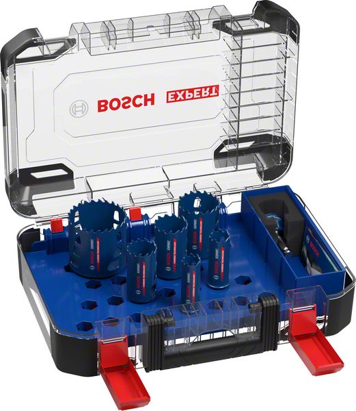 Bosch Komplet EXPERT Tough Material testera za otvore od 22/25/35/40/51/68 mm, 9 delova 2608900446