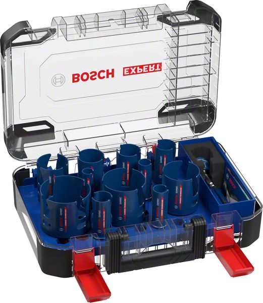 Bosch Komplet EXPERT Construction Material testera za otvore od 20/22/25/32/35/40/44/51/60/68/76 mm, 15 delova 2608900489