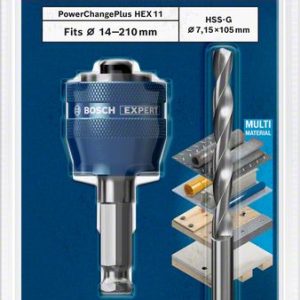 Bosch Adapter sistema EXPERT Power Change Plus testera za otvore od 11 mm, HSS-G Drill 7,15 x 105 mm, 2 dela 2608900527