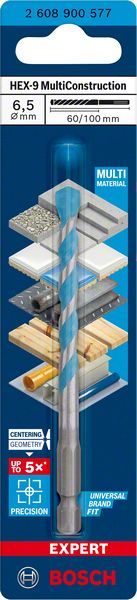 Bosch EXPERT HEX-9 MultiConstruction burgija od 6,5 x 60 x 100 mm 2608900577