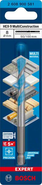 Bosch EXPERT HEX-9 MultiConstruction burgija od 8x50x100 mm 2608900581