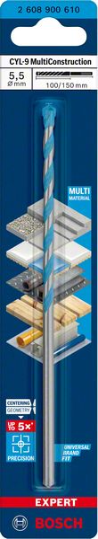 Bosch EXPERT CYL-9 MultiConstruction burgija od 5,5x100x150 mm 2608900610