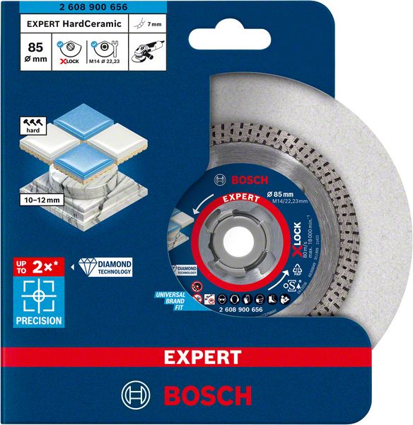 Bosch EXPERT HardCeramic X-LOCK dijamantska rezna ploča od 85 x 22,23 x 1,6 x 7 mm 2608900656