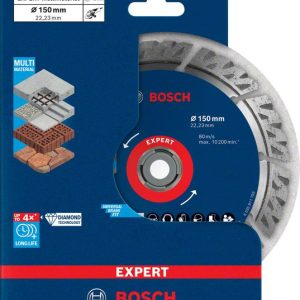 Bosch EXPERT MultiMaterial dijamantska rezna ploča od 150 x 22,23 x 2,4 x 12 mm 2608900661