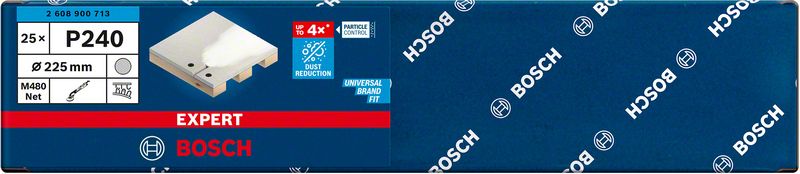 Bosch EXPERT M480 brusna mreža za brusilice za gips od 225 mm, G 240, 25 delova 2608900713