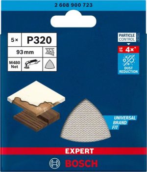 Bosch EXPERT M480 brusna mreža za delta brusilice od 93 mm, G 320, 5 delova 2608900723
