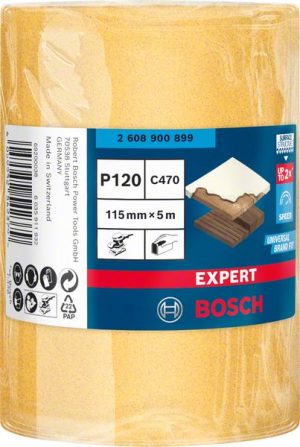 Bosch EXPERT C470 rolna brusnog papira za ručno brušenje od 115 mm, 5 m, G 120 2608900899