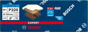 Bosch EXPERT C470 brusni papir sa više rupa za rotacione brusilice od 150 mm, G 320, 50 delova 2608901144