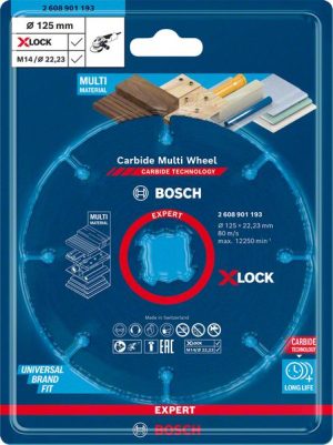 Bosch EXPERT Carbide Multi Wheel X-LOCK rezna ploča od 125 mm, 22,23 mm 2608901193