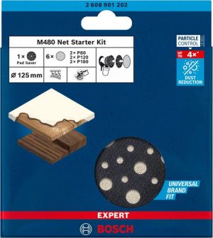 Bosch EXPERT M480 početni komplet za rotacione brusilice od 125 mm, 7 delova 2608901202