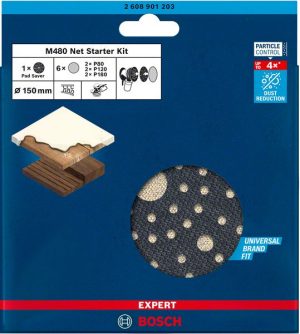 Bosch EXPERT M480 početni komplet za rotacione brusilice od 150 mm, 7 delova 2608901203