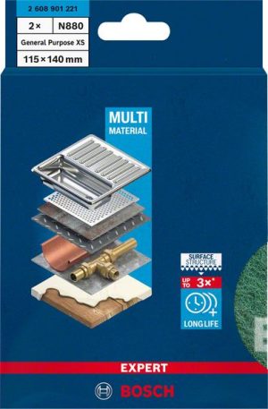 Bosch EXPERT N880 podloga od filca za ručno brušenje od 115 x 140 mm, opšta namena XS, 2 dela 2608901221