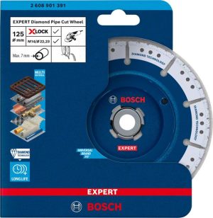 Bosch EXPERT Diamond Pipe Cut Wheel X-LOCK 2608901391
