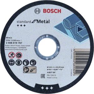 Bosch Standard for Metal ravna rezna ploča 115 mm, 22,23 mm 2608619767