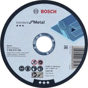 Bosch Standard for Metal ravna rezna ploča 125 mm, 22,23 mm 2608619768