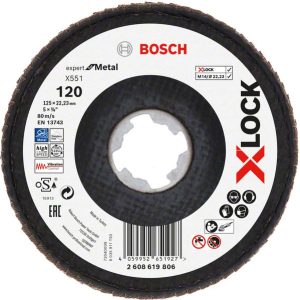 Bosch X-LOCK lamelna brusna ploča X551, Expert for Metal 2608619806