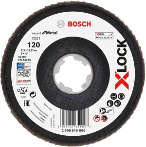Bosch X-LOCK lamelna brusna ploča X551, Expert for Metal 2608619806