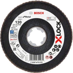 Bosch X-LOCK lamelna brusna ploča X551, Expert for Metal 2608619810