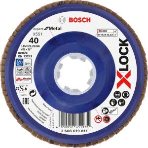 Bosch X-LOCK lamelna brusna ploča X551, Expert for Metal 2608619811