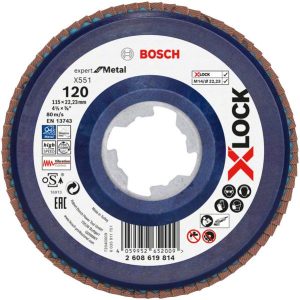 Bosch X-LOCK lamelna brusna ploča X551, Expert for Metal 2608619814