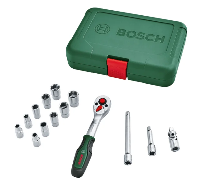 Bosch Ručni alati 14-delni set račne od ¼" 1600A02BY0