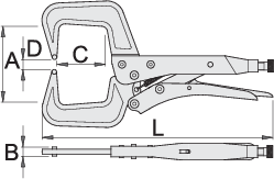 Unior 432/3C Klešta grip zavarivačka, 280, 601144 - Slika 2