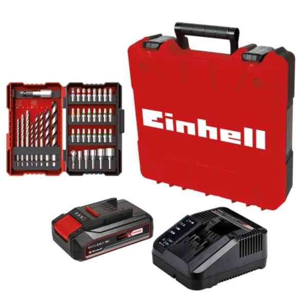 Einhell TE-CD 18/2 Li +39 (1x2,5 Ah) Akumulatorska bušilica Set 4514219