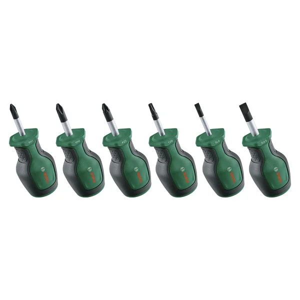 Bosch Ručni alati 6-delni set kratkog odvrtača 1600A032UK
